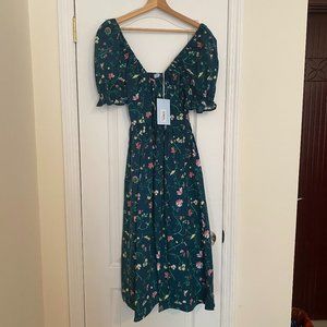 NWT Hill House Ophelia Dress in Moody Floral S